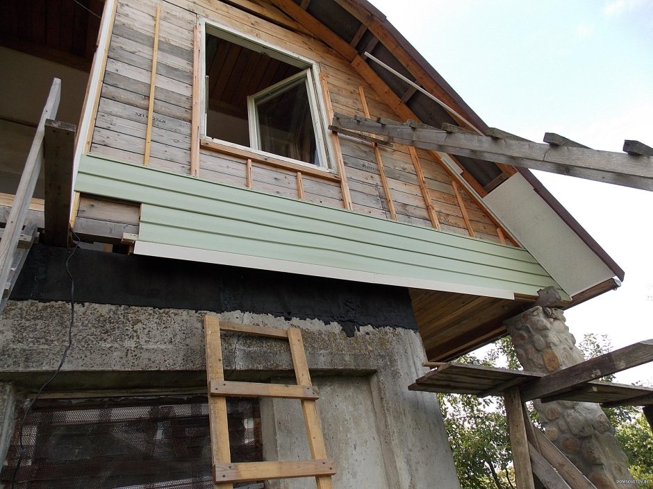 Обрешетка фронтона под сайдинг