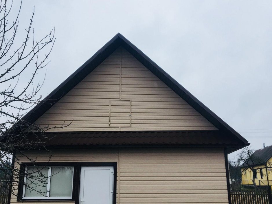 Обшить фронтон сайдингом