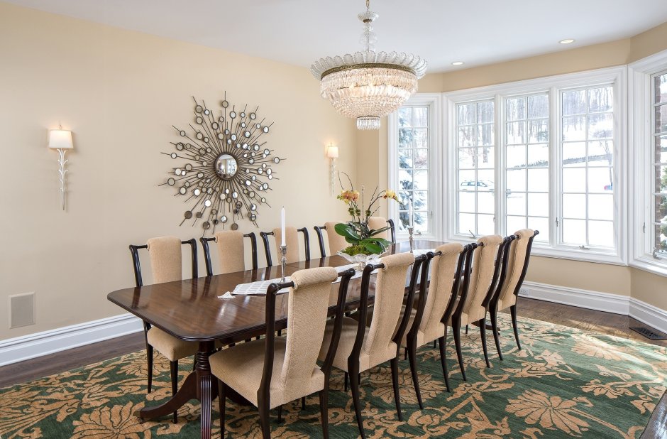 Обои в столовую комнату