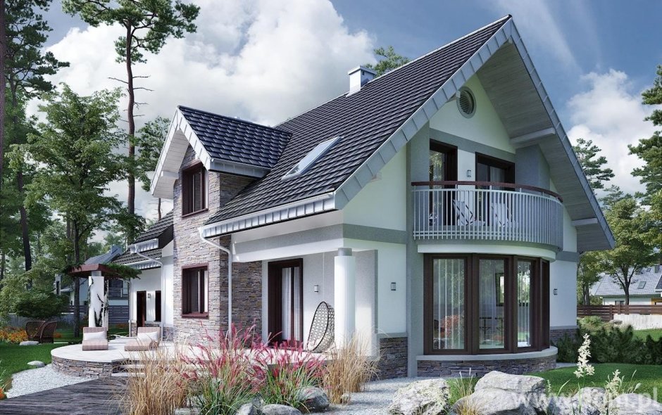 Дом с мансардой 110 кв м