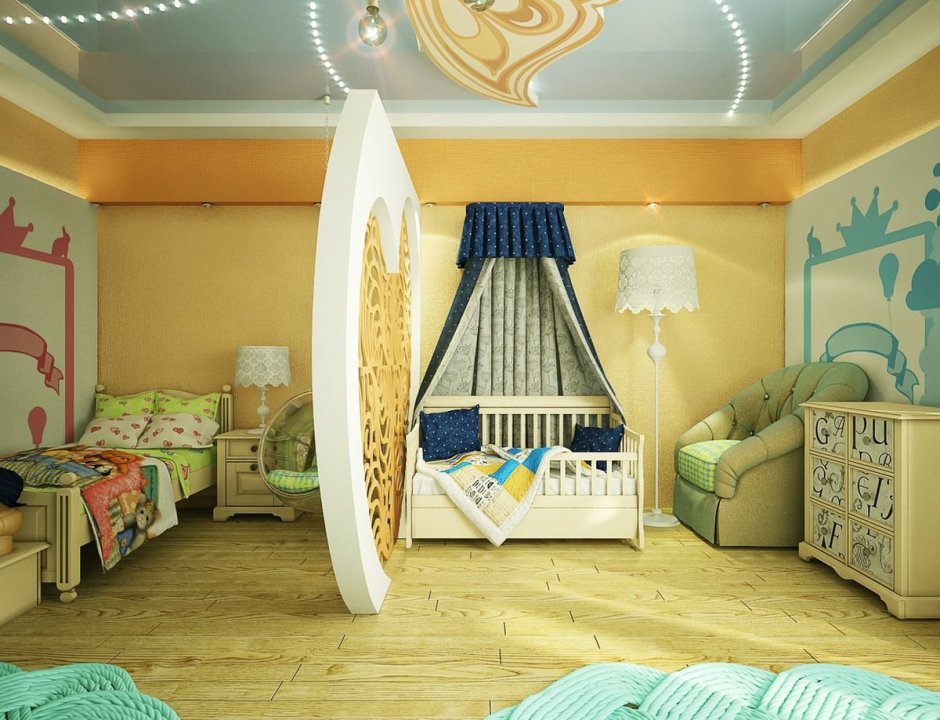 Дизайн комнаты для семьи с ребенком
