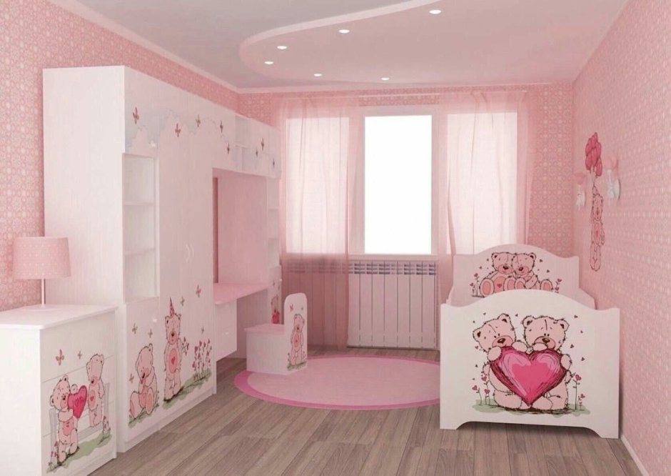 Комната для девочки 3 года