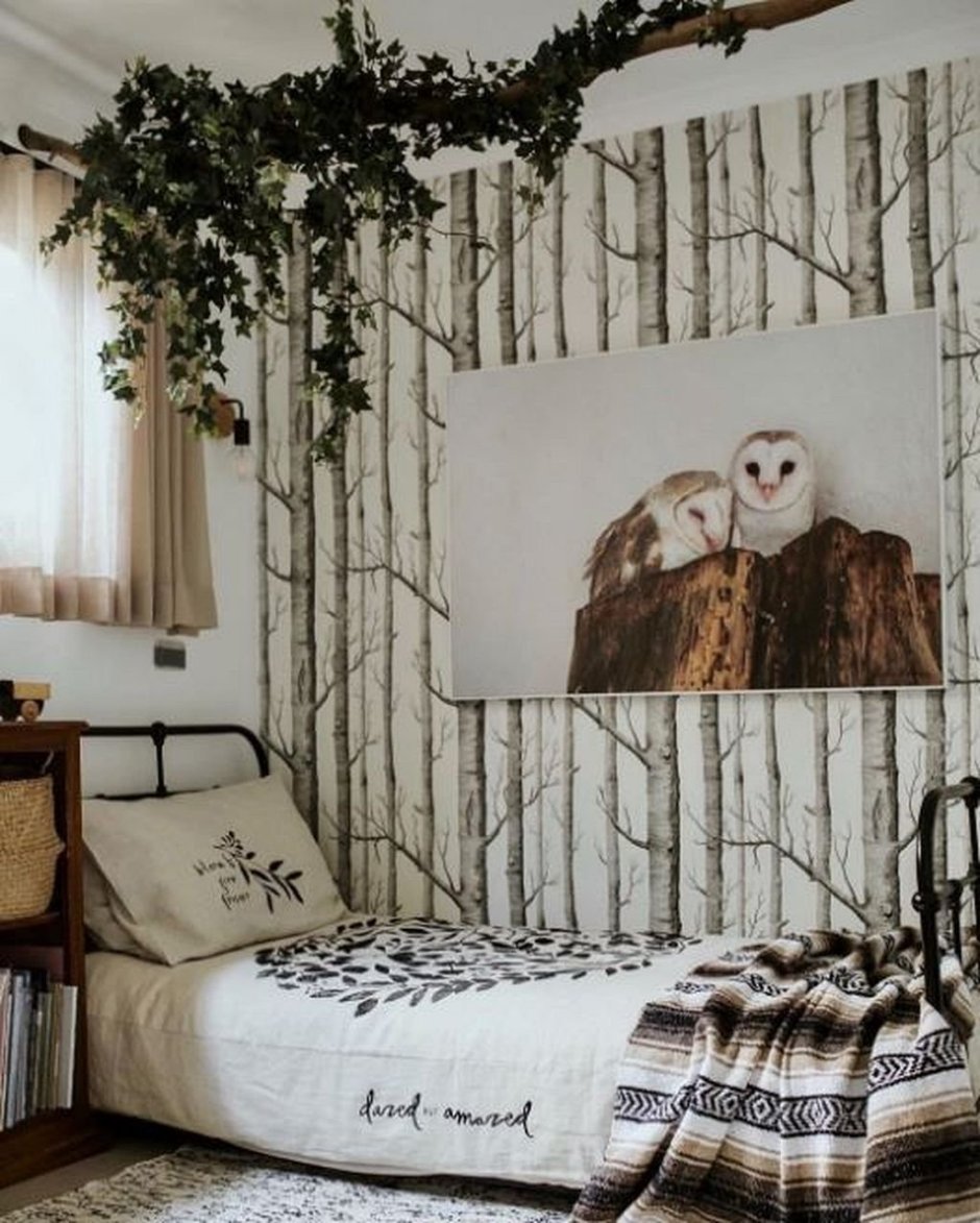 Декор комнаты в стиле леса