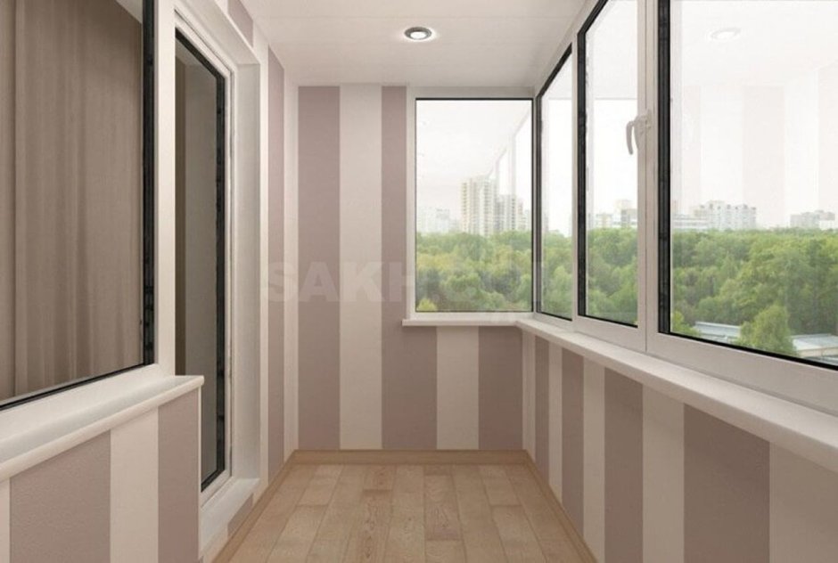 Отделка балкона пластиковыми панелями