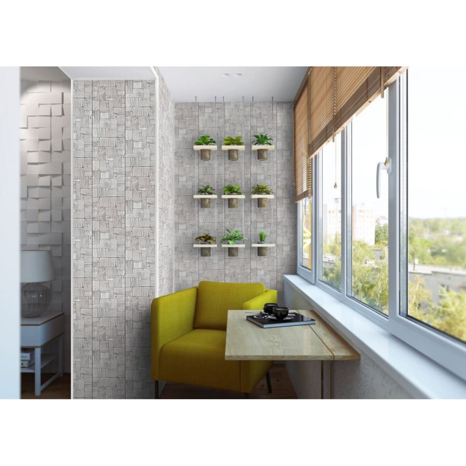 Обклеить балкон