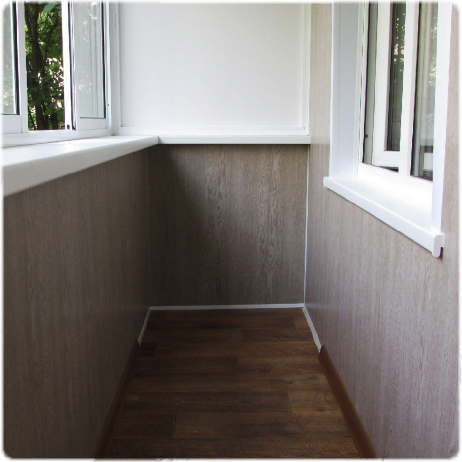 Отделка лоджии декоративным камнем