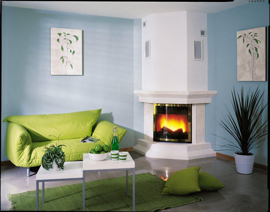 Камин мангал в гостиной