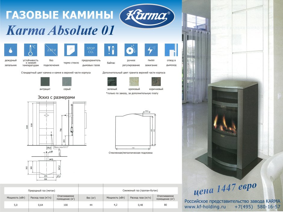 Газовый камин 4300