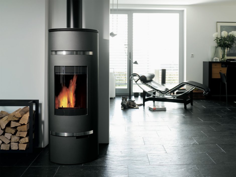 Отопительный камин с воздуховодами