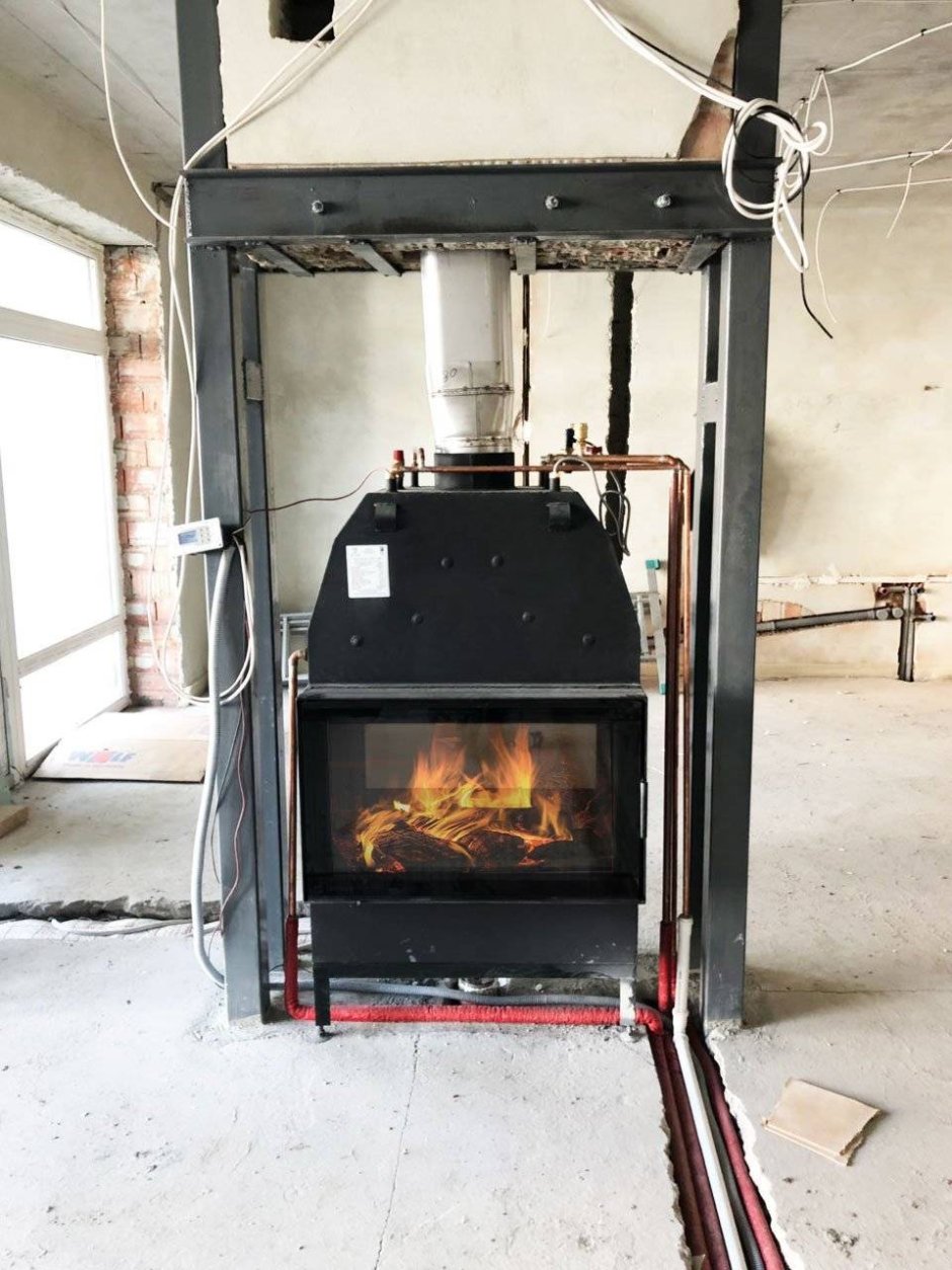 Котел камин Termal с водяным контуром 220м2