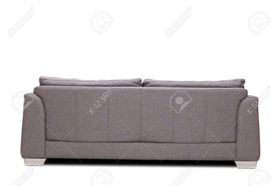 Серый диван сзади