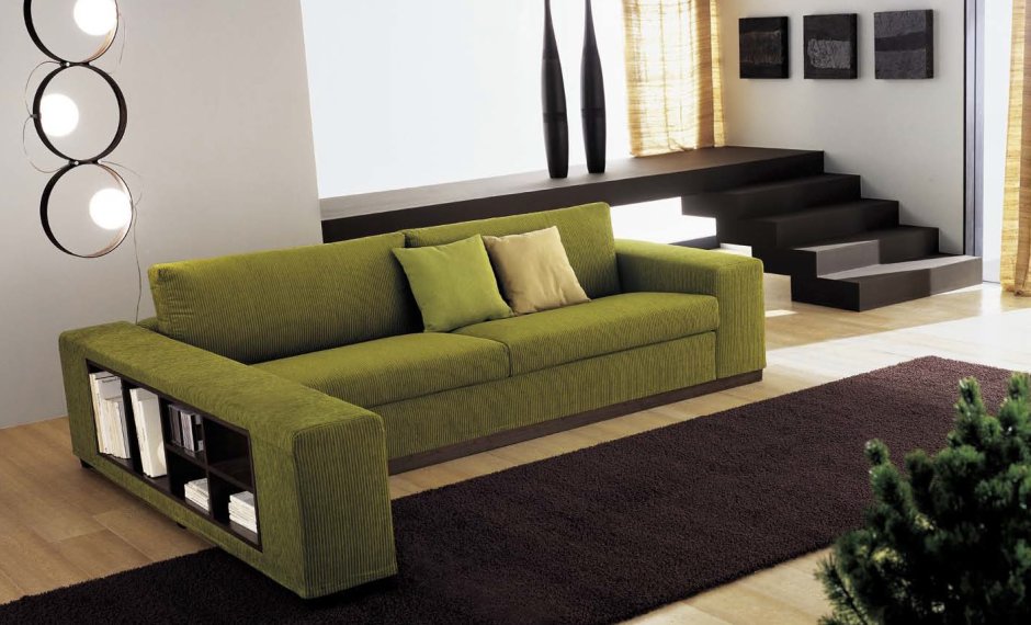 Диван с боковыми полками