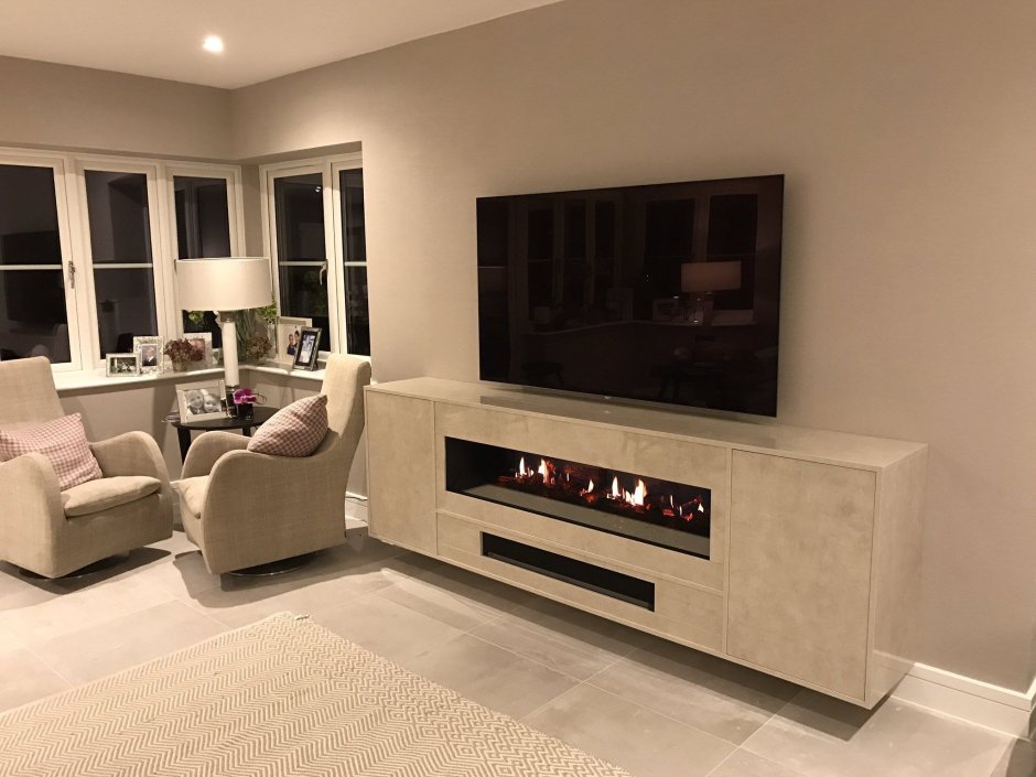 Тумба под ТВ С камином