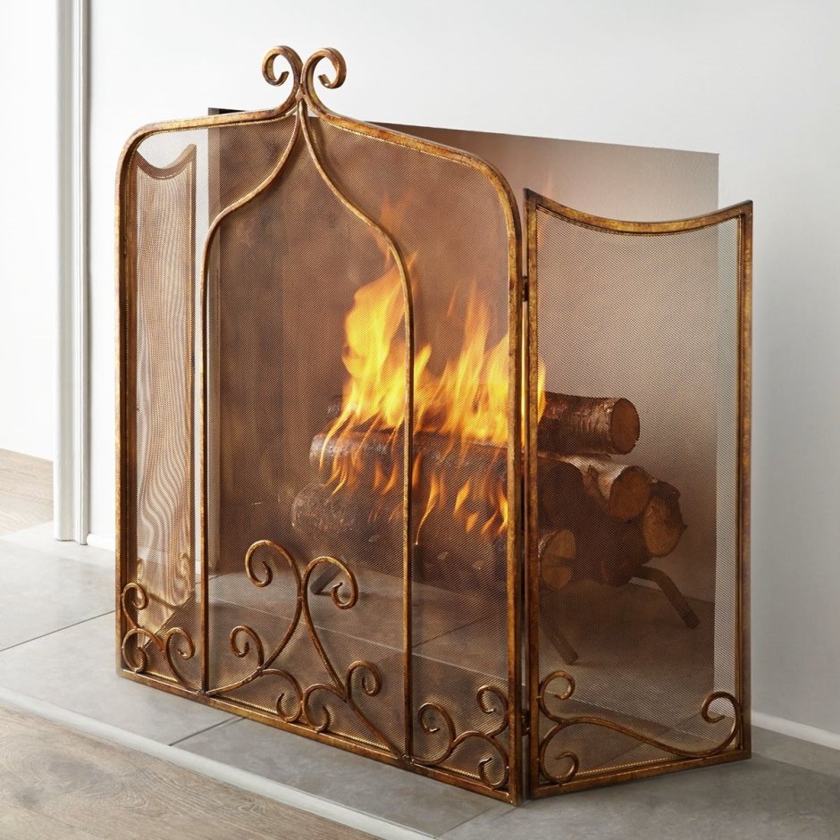Защитный экран для камина