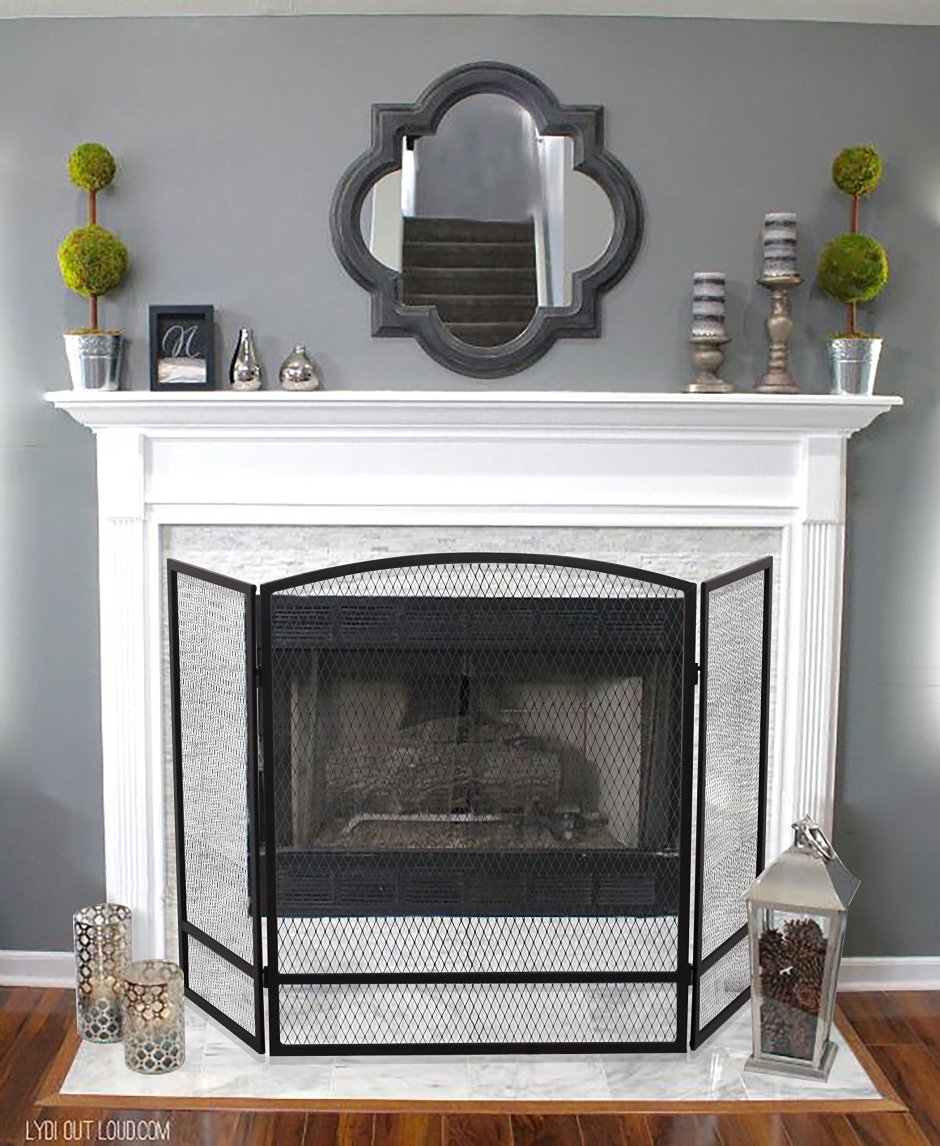 Экран арочный для камина