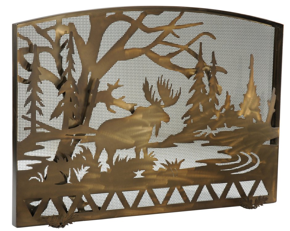 Часы-зеркало над камином