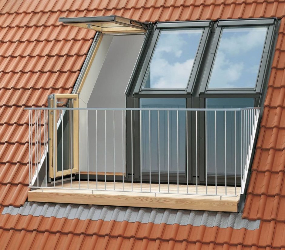 Мансардное окно балкон Velux