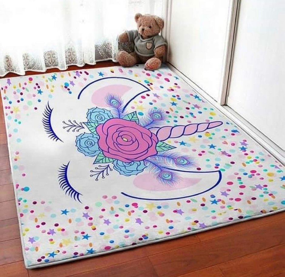 Ковер с единорогом в детскую