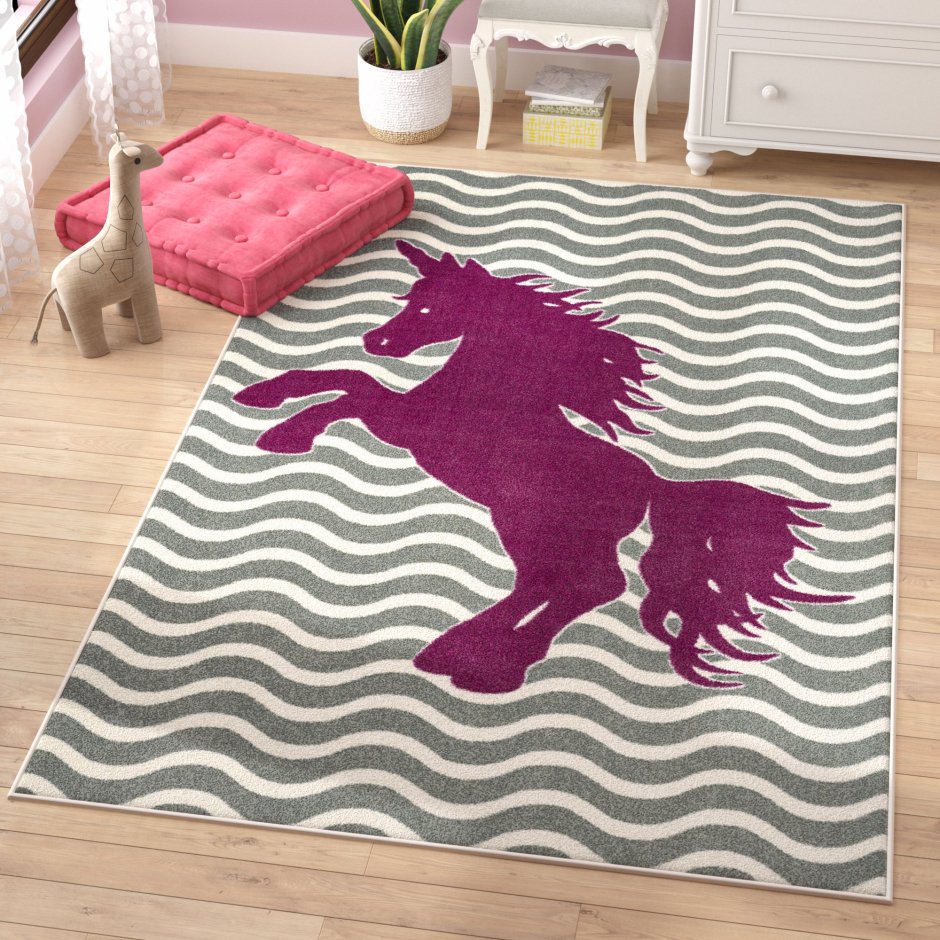 Ковёр с единорогом для девочки