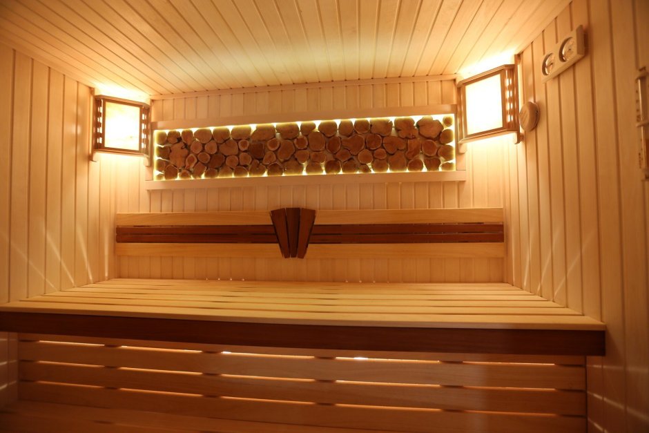 Отделка потолка в парной