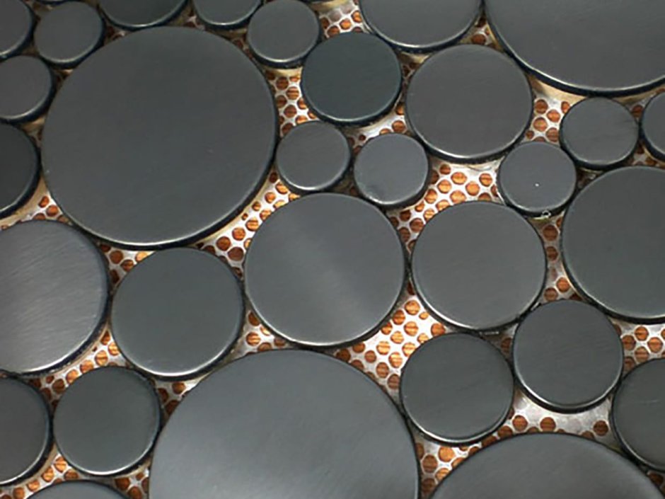 Металлическая круглая мозаика