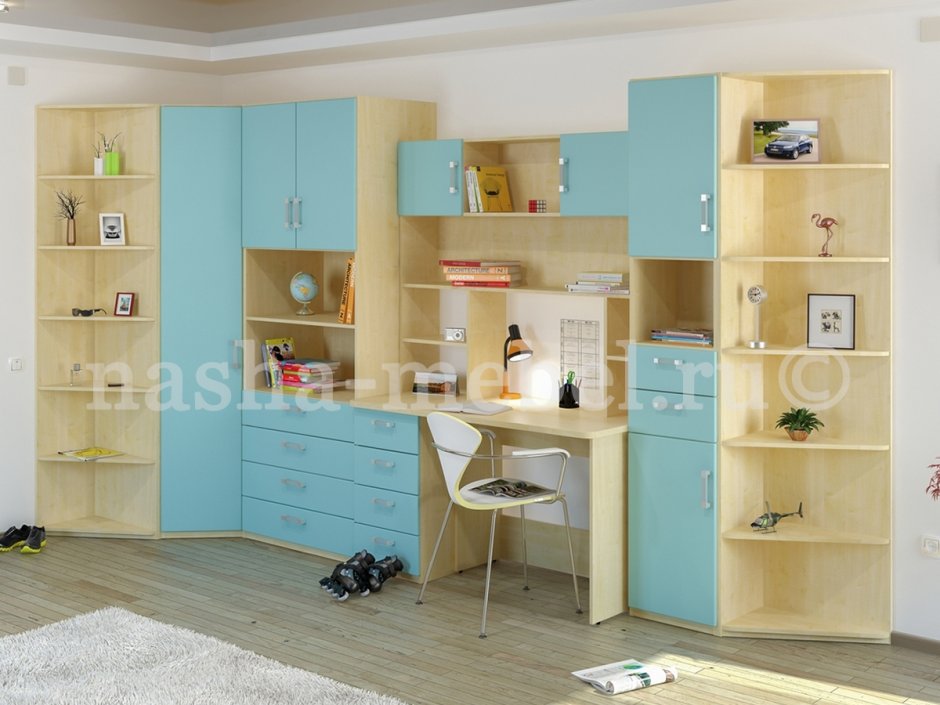 Встроенная мебель для детской комнаты
