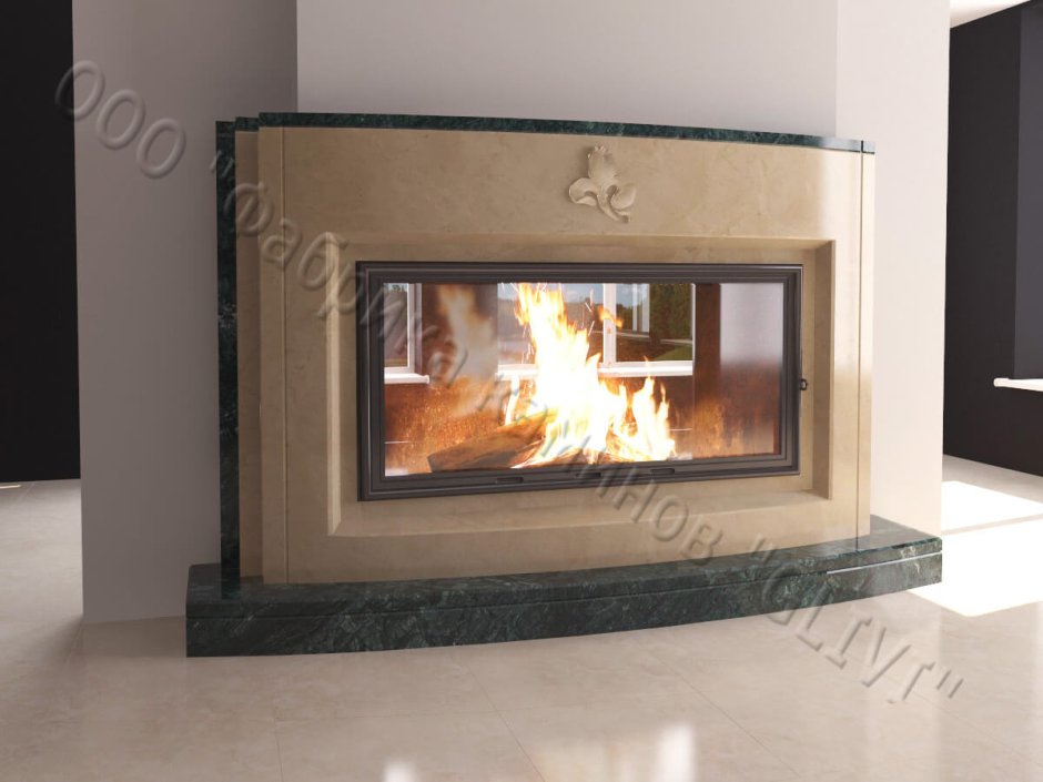 Электрокамин двухсторонний сквозной купить в Красноярске