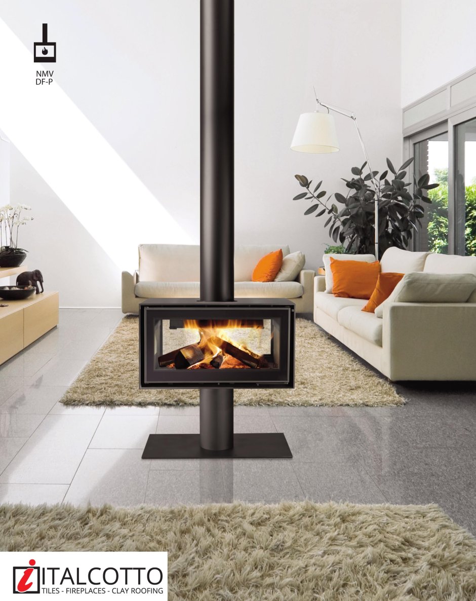 Камин на две стороны