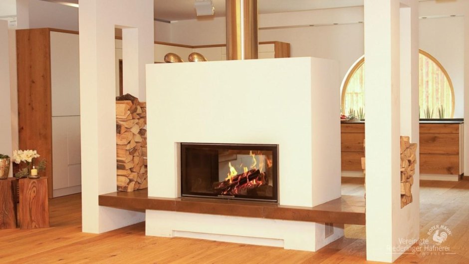 Двухсторонний камин