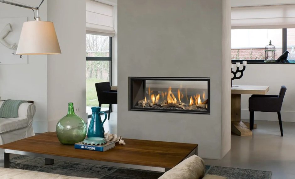 Камин электрический длинный