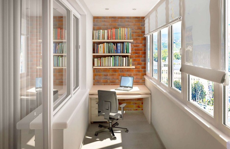 Интерьер балкона