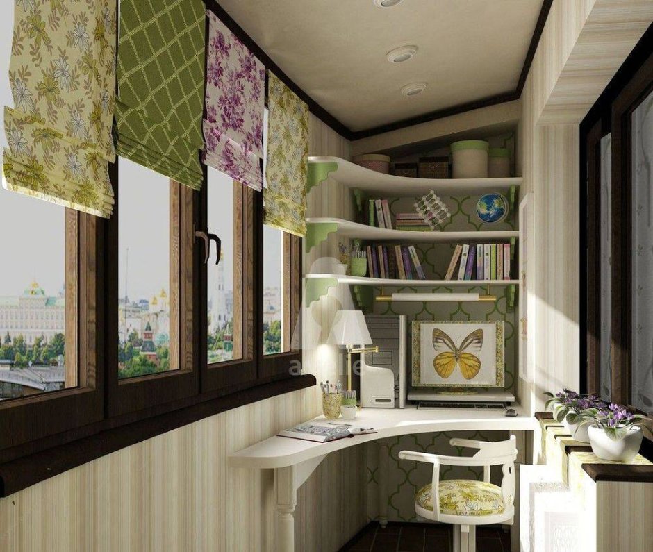 Интерьер балкона