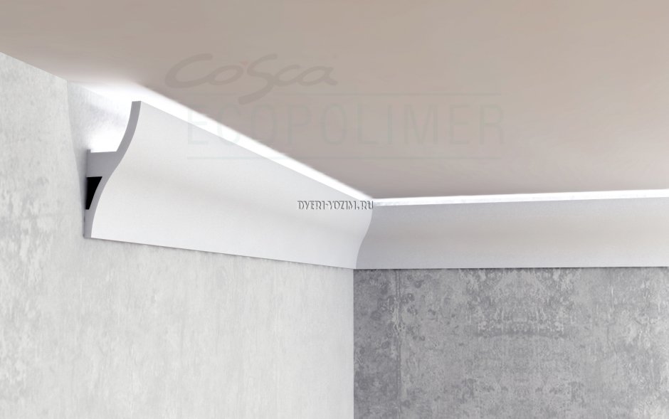 Натяжной потолок без плинтуса