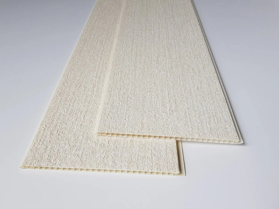 Панель ПВХ лен фисташковый (2,7м х 0.25м) х 10 шт Пензапласт