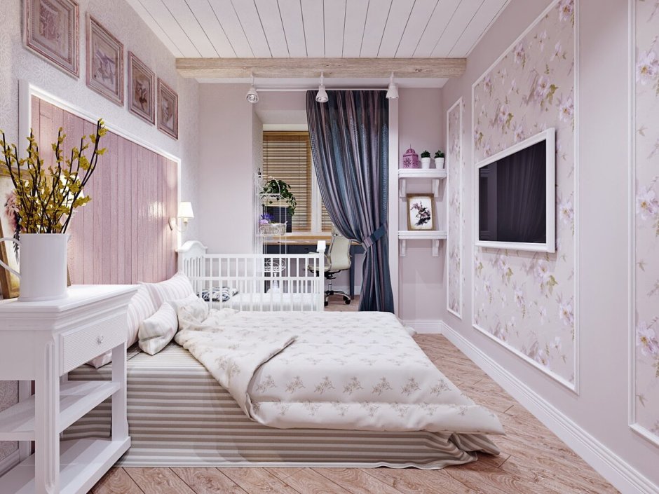 Спальня с балконом дизайн интерьера