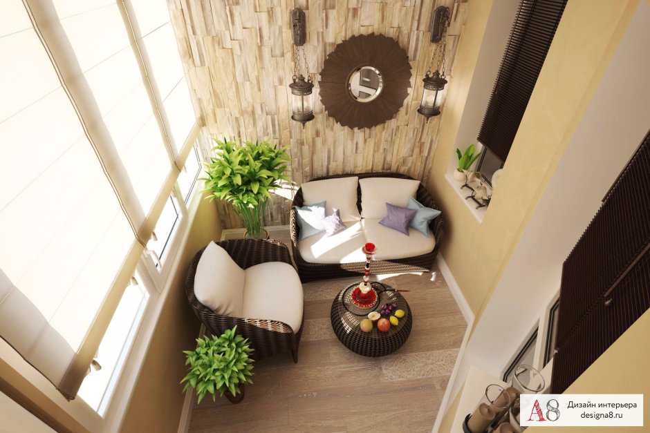 Зелень на балконе