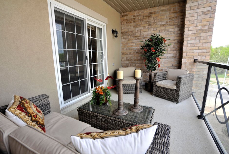 Электрокамин на лоджии