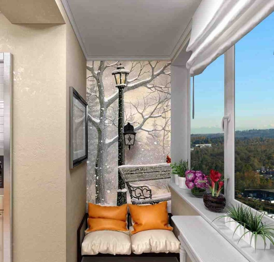 Фотообои на лоджии