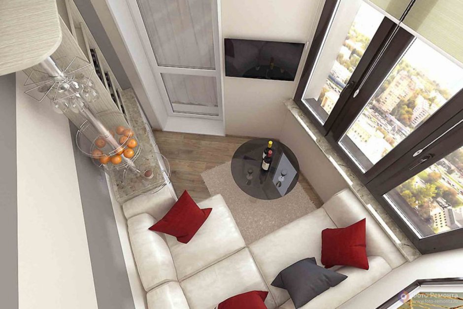 Интерьер лоджии