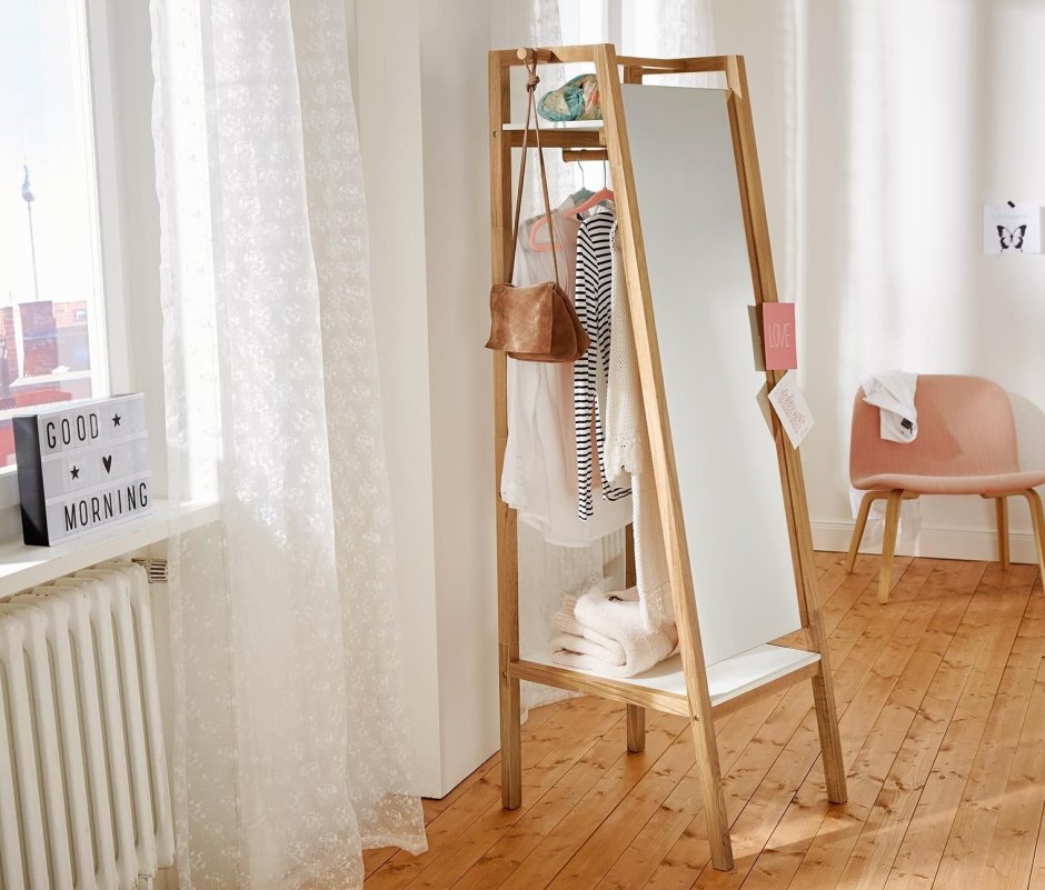 Karmsund КАРМСУНД зеркало напольное, черный40x167 см