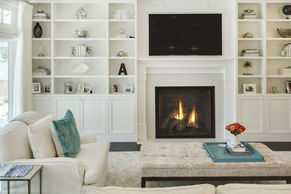 Шкаф с камином