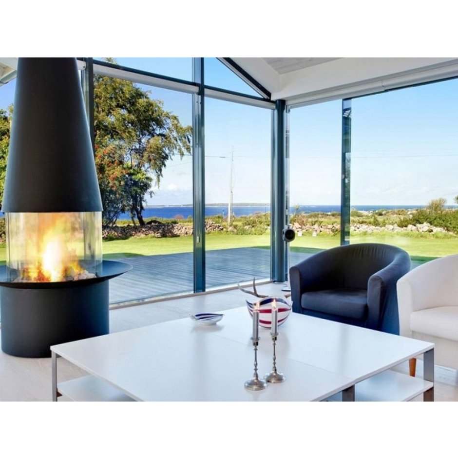 Камин дровяной Focus Filiofocus 2000 Центральный, со стеклом