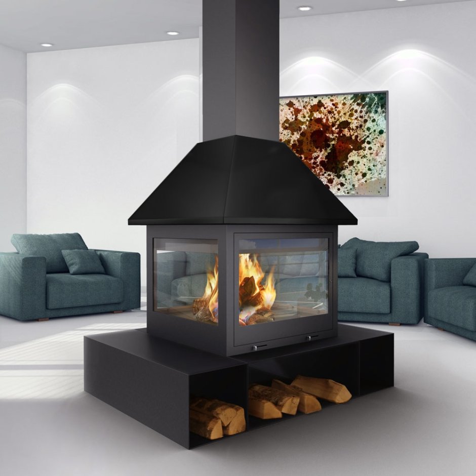 Камин Bordelet Eva 992 Центральный открытый