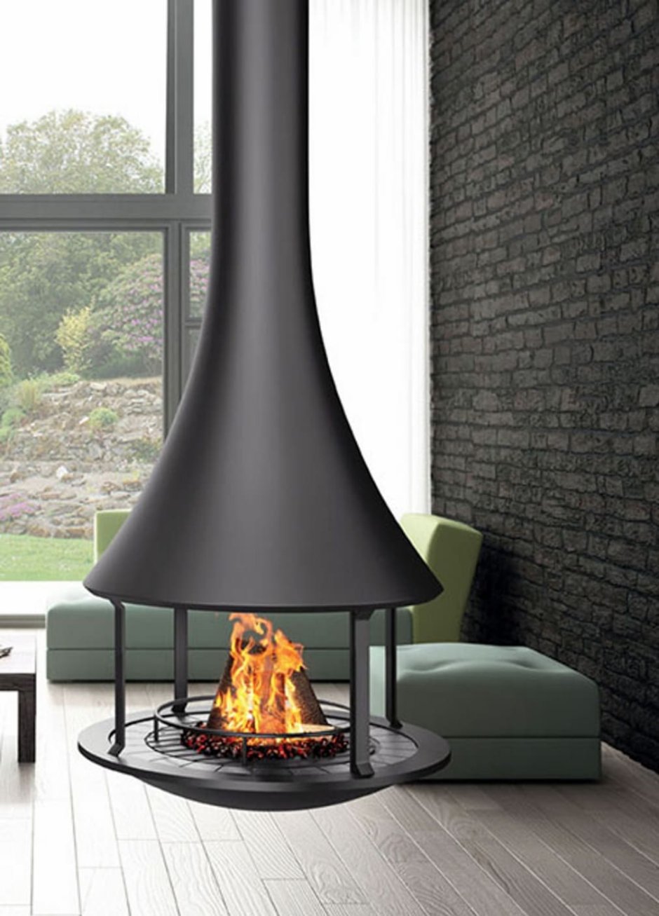 Островной стеклянный камин Boley