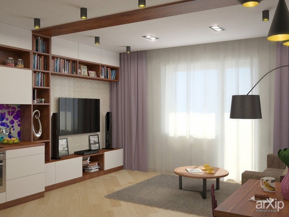 Планировка большой комнаты