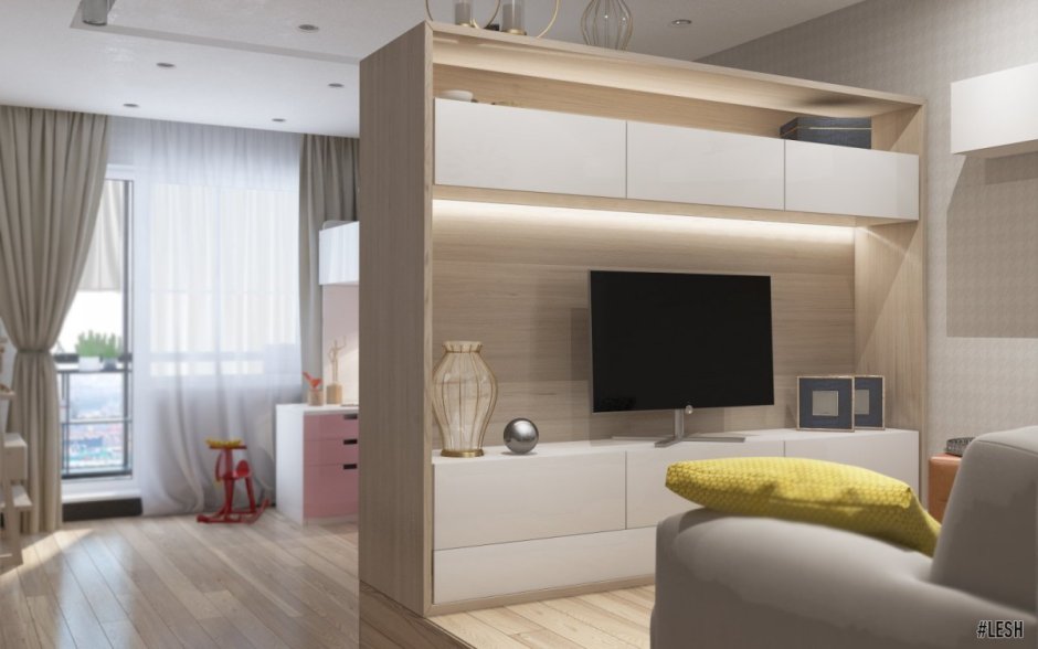 Стенка перегородка для телевизора