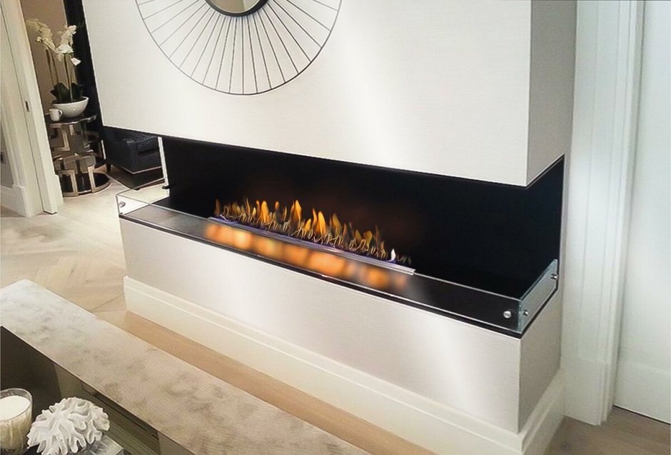 Камин из мрамора современный