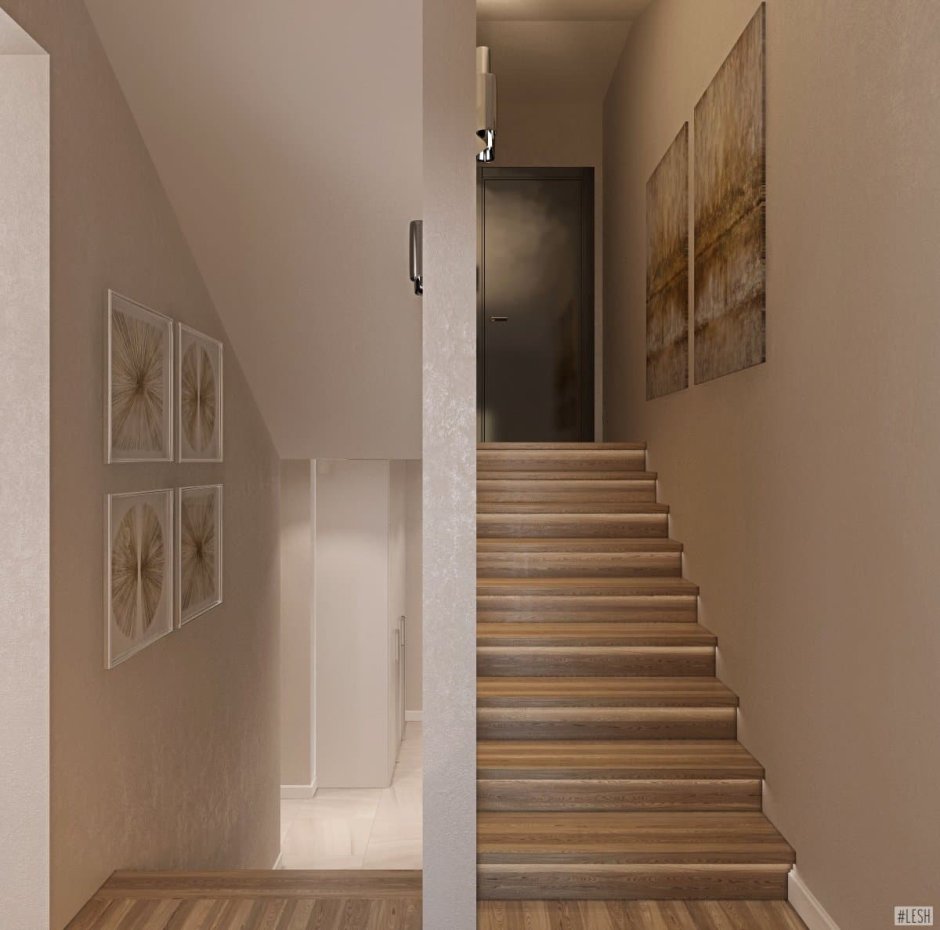 Узкая лестница на второй этаж