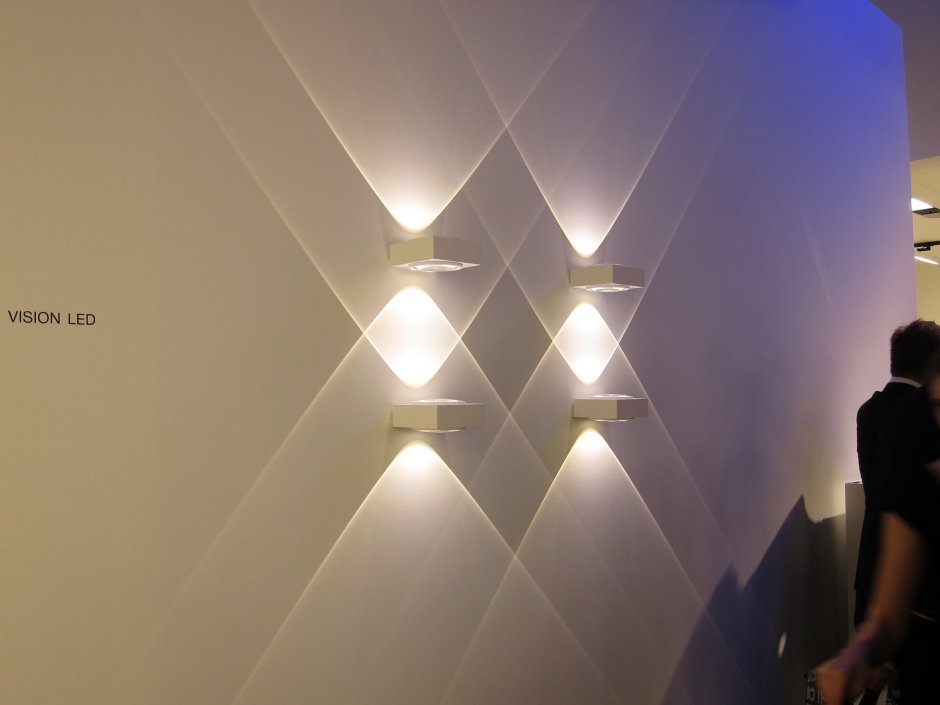 Квадратные светильники на стену