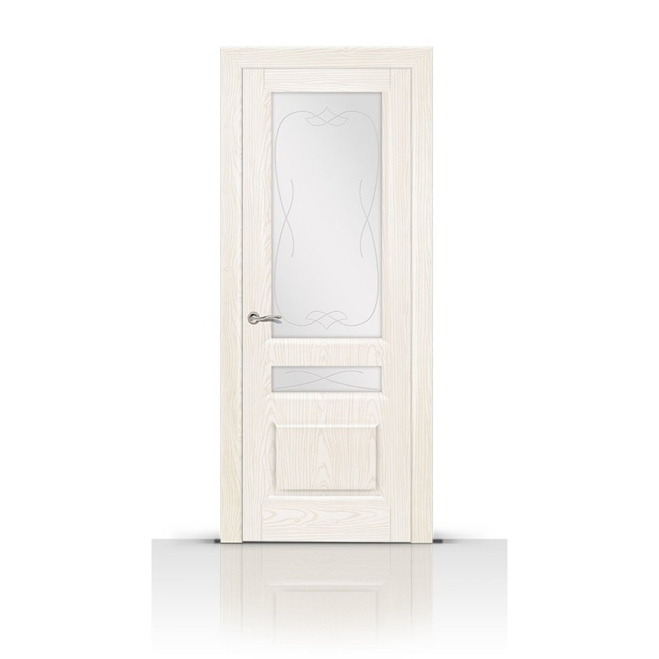 Дверь межкомнатная глухое Элитекс 1 2000х800х36мм ясень белый